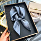 60cm Solid Color Silk Satin Neckerchief – Elegant Hijab Scarf for Women